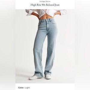 Abercrombie and Fitch High Rise 90s Relaxed Jeans